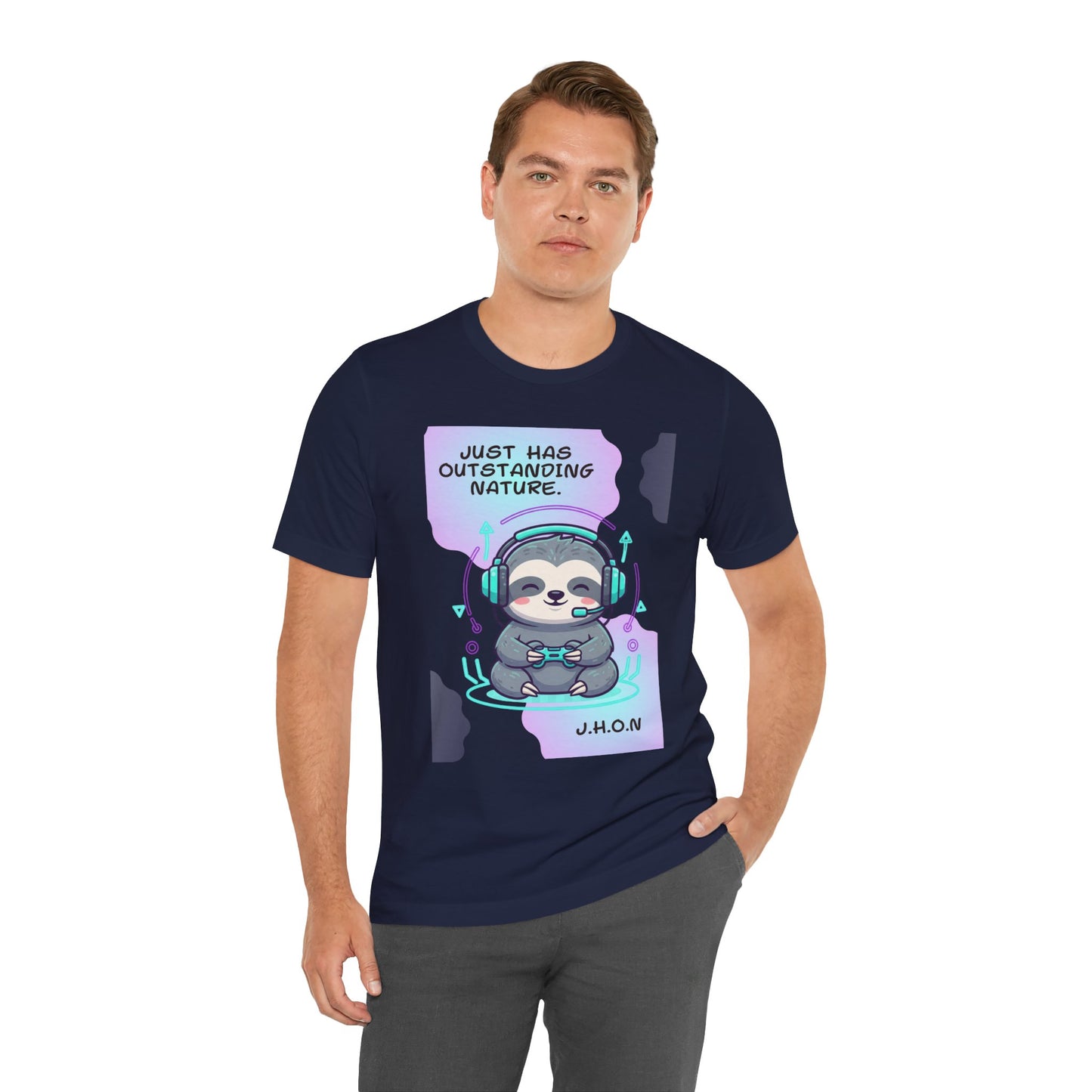 Personalized Sloth Gamer Tee