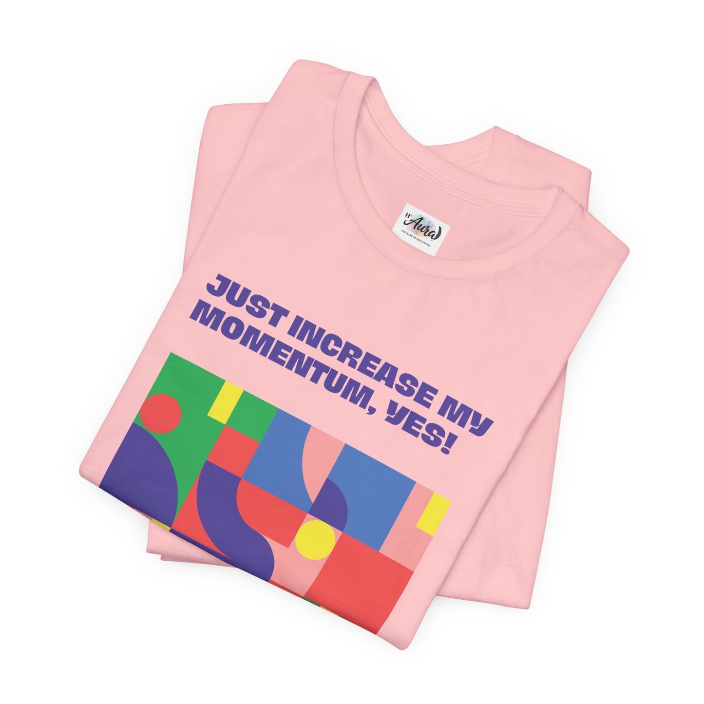 Personalized Momentum Graphic Colorful Geometric Design Tee