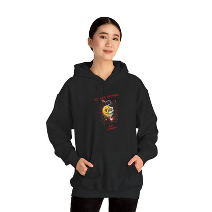 Personalized Split Smile Skull Hooded Sweatshirt