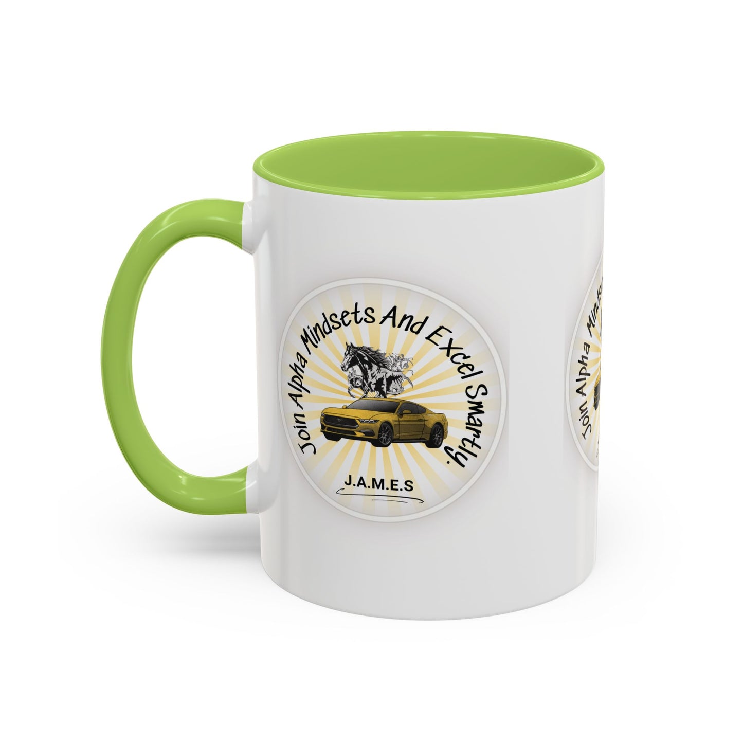 Personalized Car with Horse Accent Coffee Mug