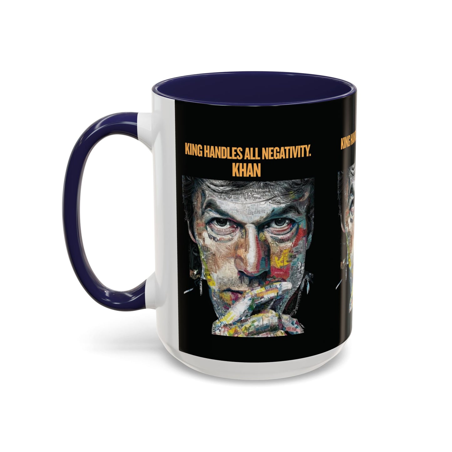 Personalized Initial Khan Accent Coffee Mug