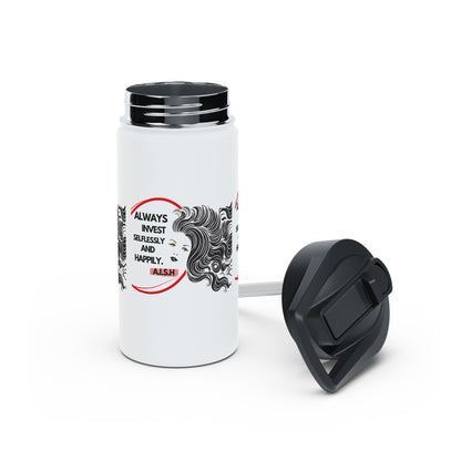 Personalized Initial Quote Inspirational Girl Stainless Steel Water Bottle