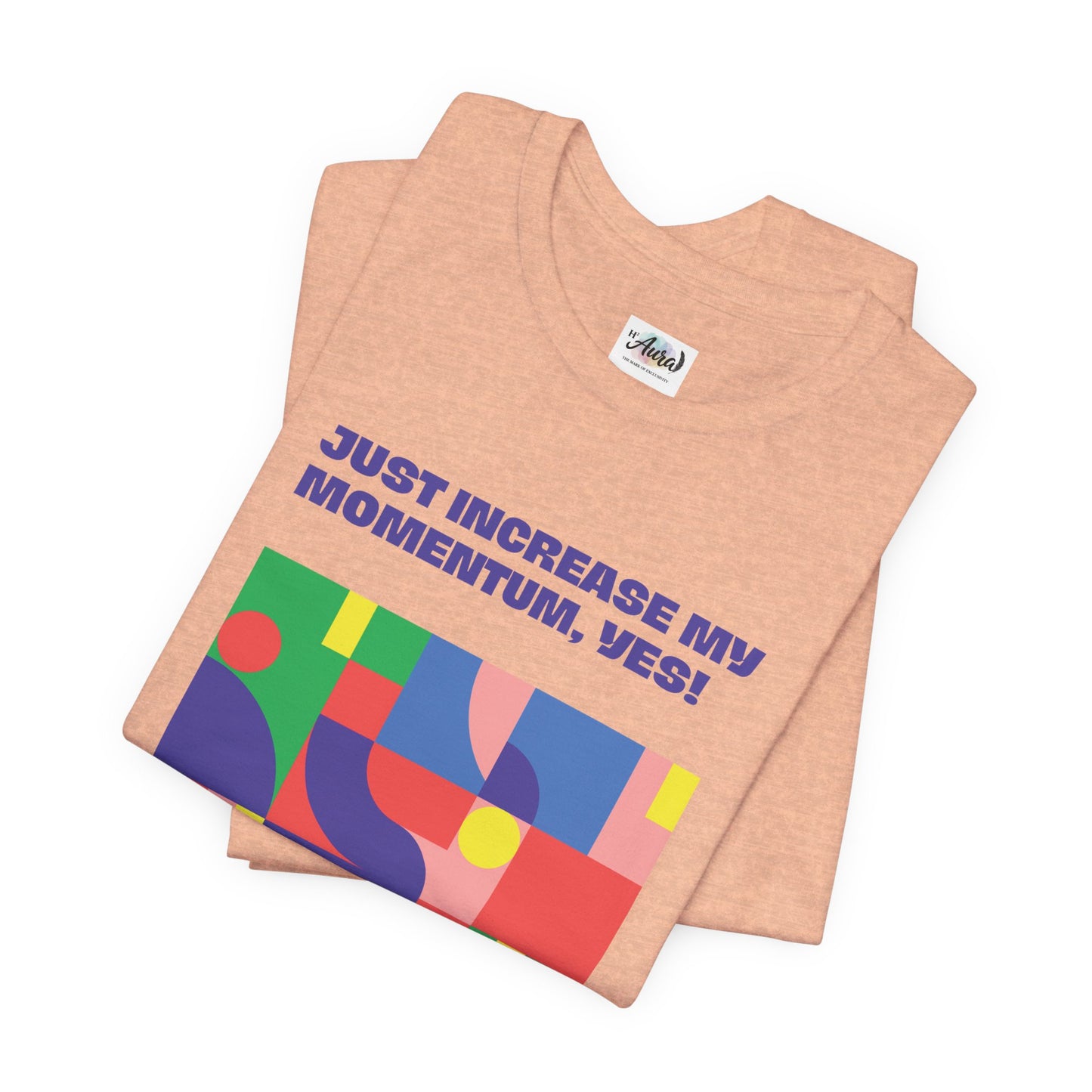 Personalized Momentum Graphic Colorful Geometric Design Tee