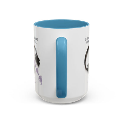 Personalized Initial Headphones Accent Coffee Mug