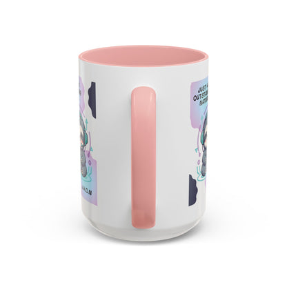 Personalized Initial Sloth Gamer Accent Coffee Mug