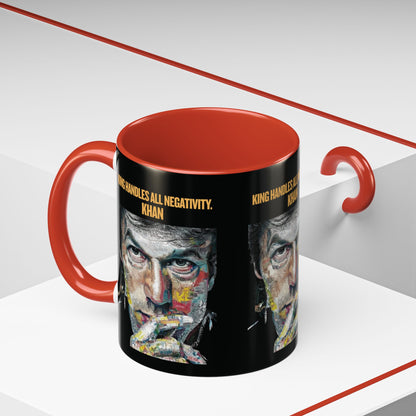 Personalized Initial Khan Accent Coffee Mug