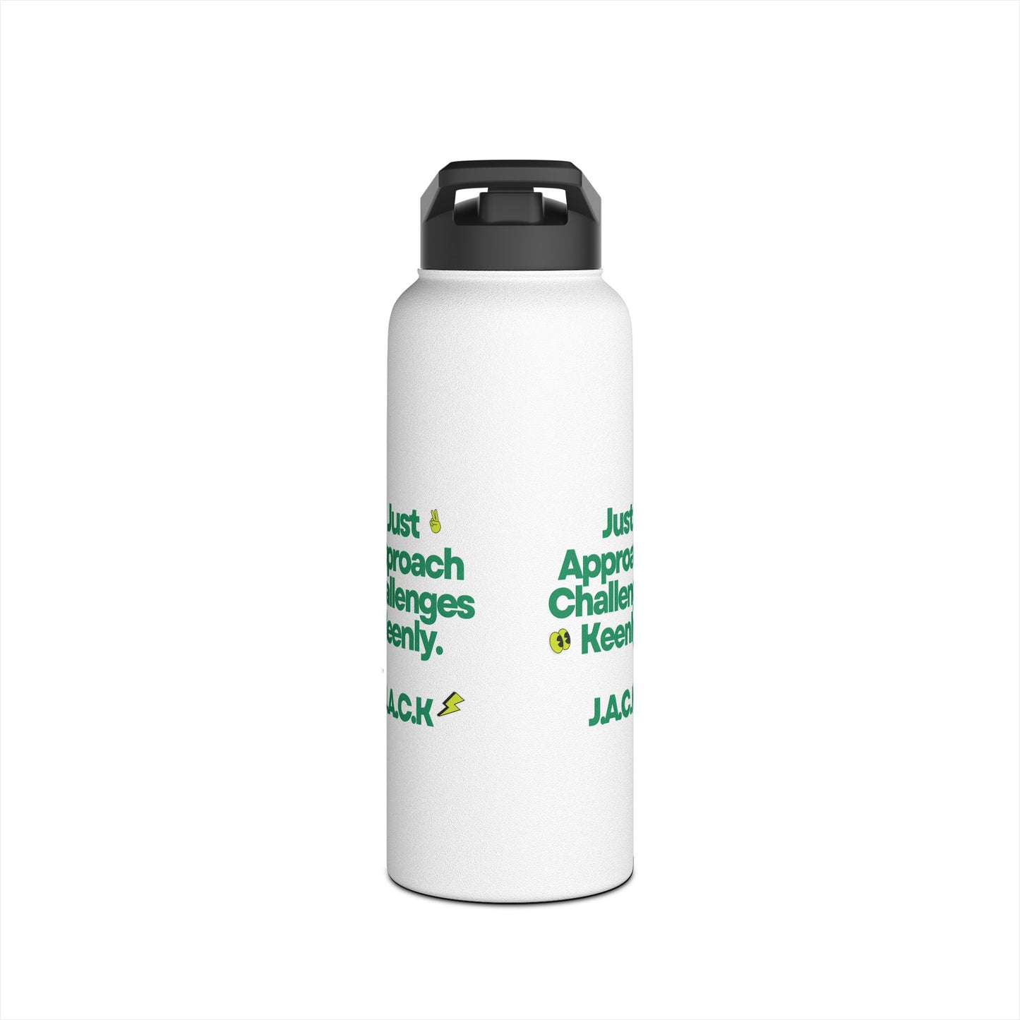 Personalized Initial Quote Simple Message Stainless Steel Water Bottle