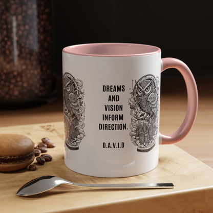 Personalized Owl Vision Accent Coffee Mug