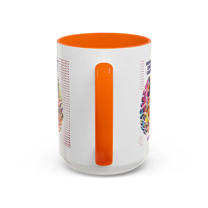 Personalized Initial Brain Accent Coffee Mug