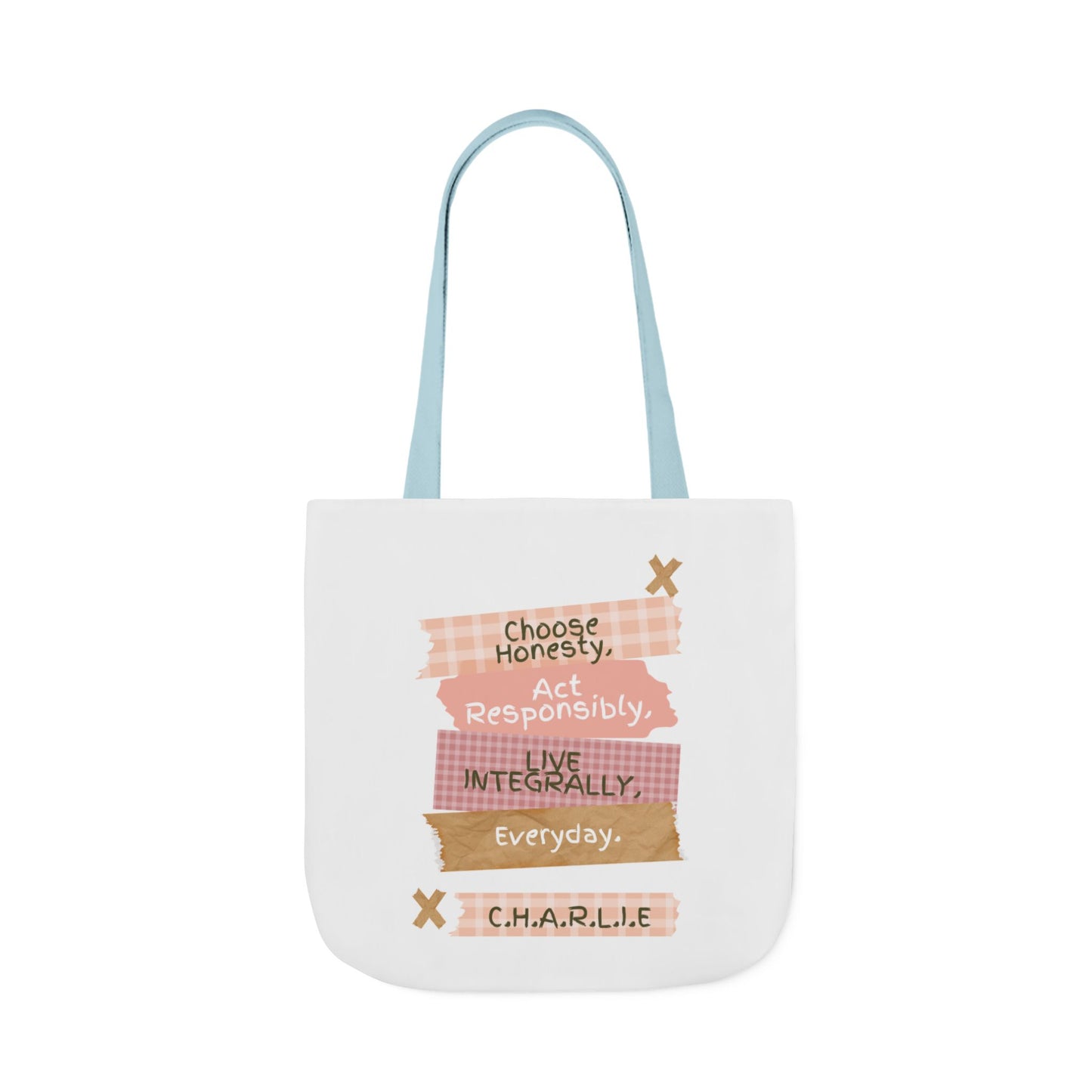 Personalized Initial Quote Note Lines Canvas Tote Custom Name