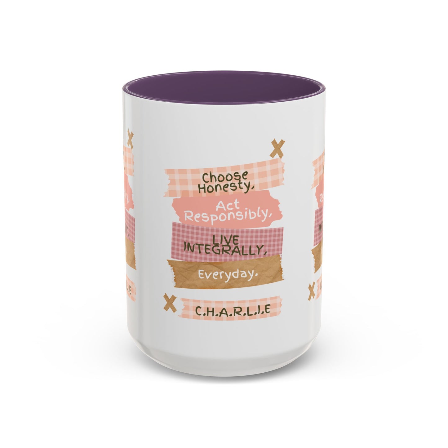 Personalized Message Pieces Accent Coffee Mug