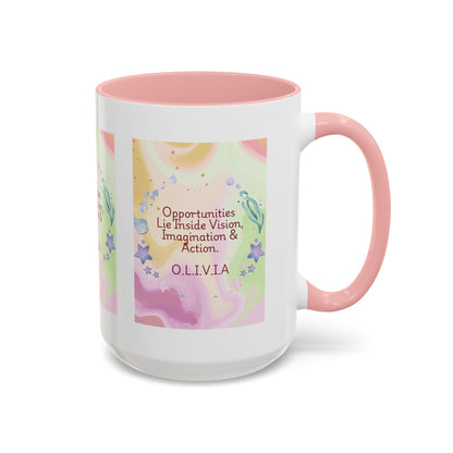 Personalized Ocean Theme Accent Coffee Mug