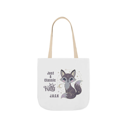 Personalized Initial Quote Fox King Canvas Tote Custom Name