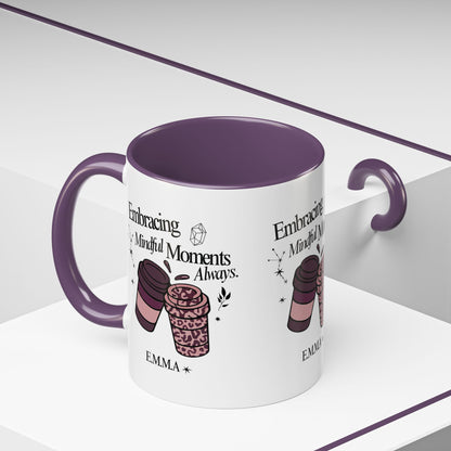 Personalized Girly Coffee Accent Coffee Mug