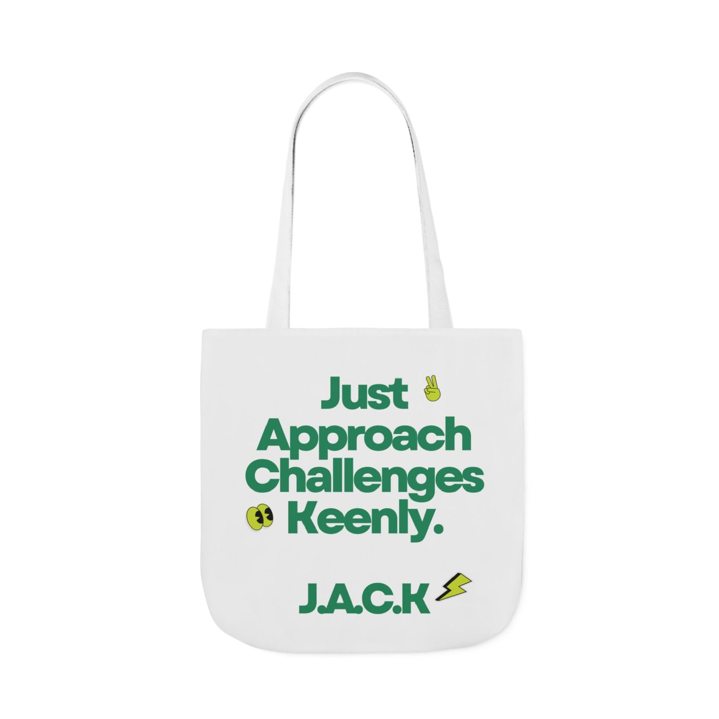 Personalized Initial Quote Simple Message Canvas Tote Custom Name