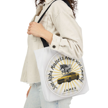 Personalized Initial Quote Horse Car Canvas Tote Custom Name