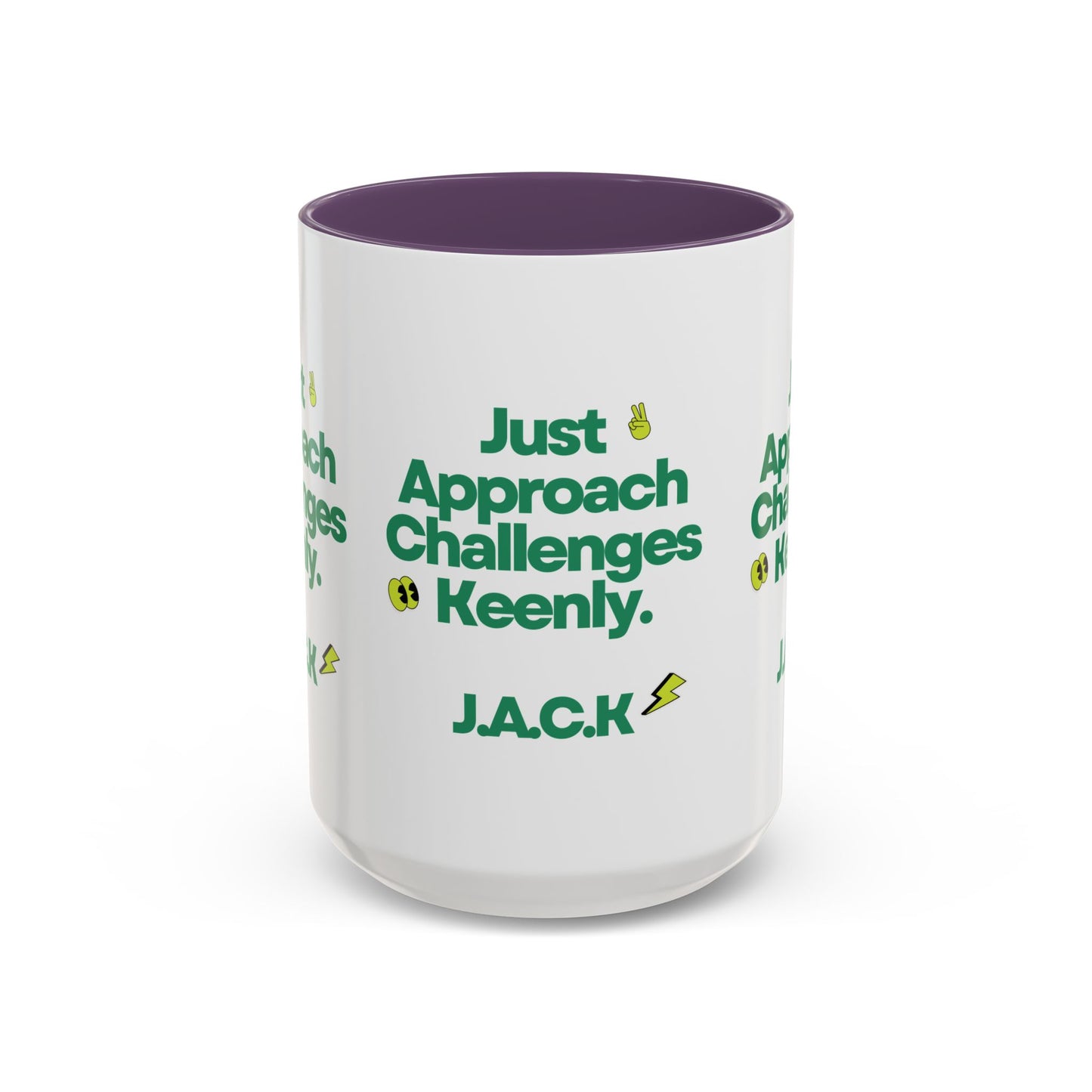 Personalized Simple Message Accent Coffee Mug