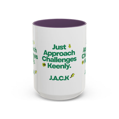 Personalized Simple Message Accent Coffee Mug