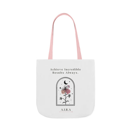 Personalized Initial Quote Floral Moon Canvas Tote Custom Name