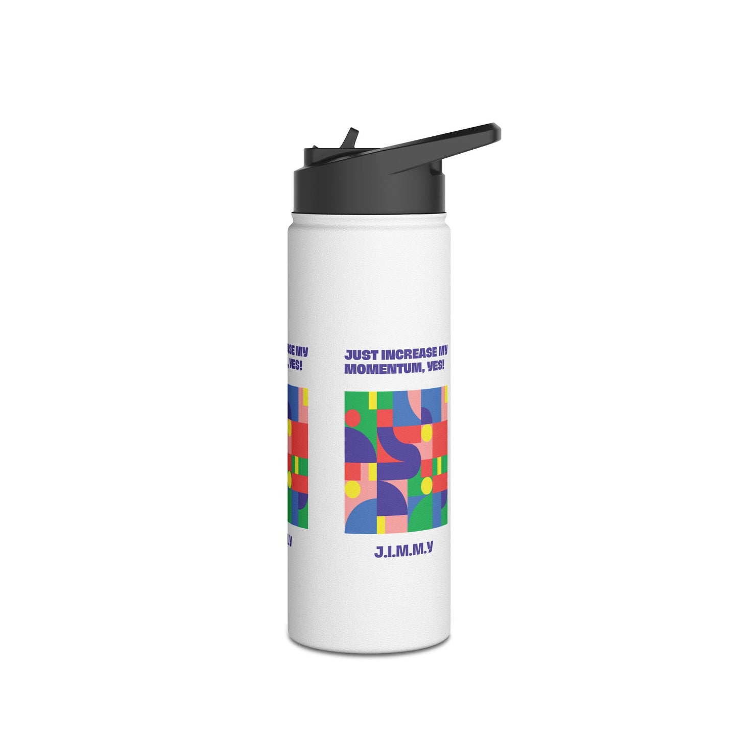 Personalized Initial Quote Colorful Momentum Stainless Steel Water Bottle