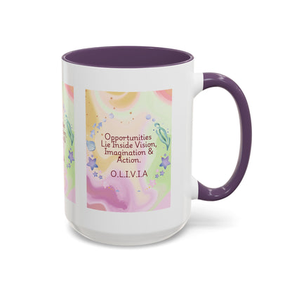 Personalized Ocean Theme Accent Coffee Mug