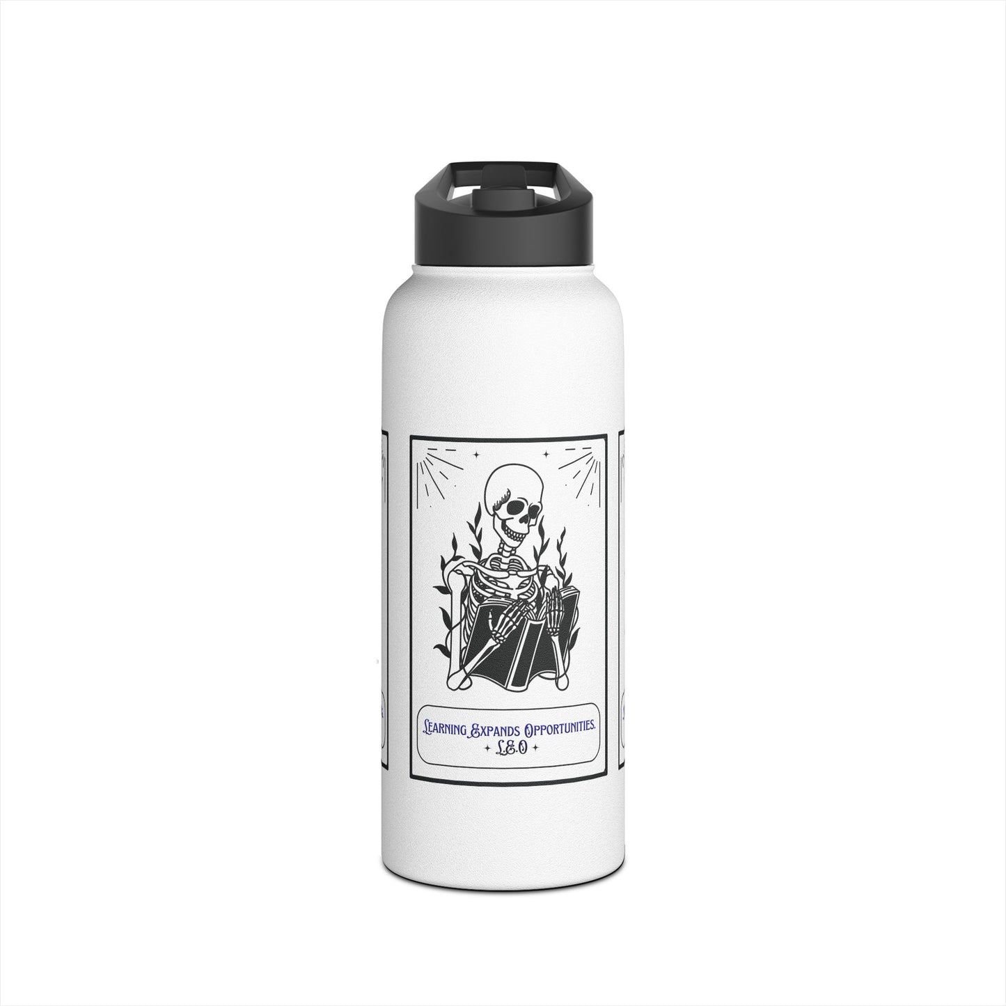 Personalized Initial Quote Skeleton Stainless Steel Water Bottle