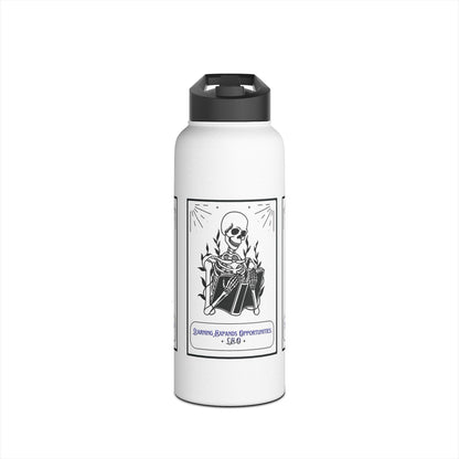 Personalized Initial Quote Skeleton Stainless Steel Water Bottle