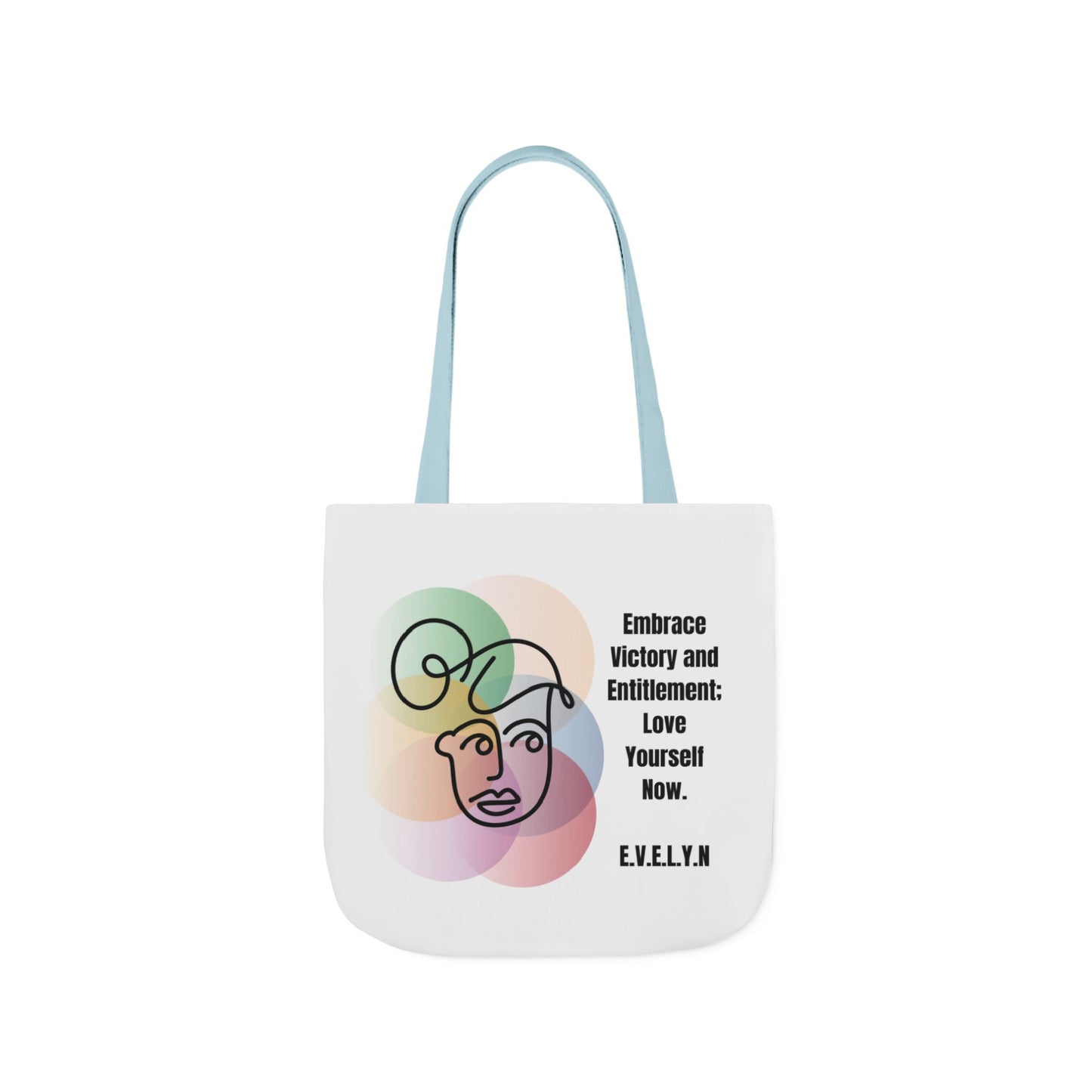 Personalized Initial Quote Sketch Girl Canvas Tote Custom Name