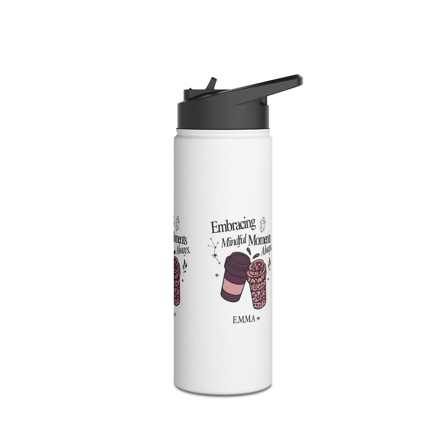 Personalized Initial Quote Coffee Cup Stainless Steel Water Bottle