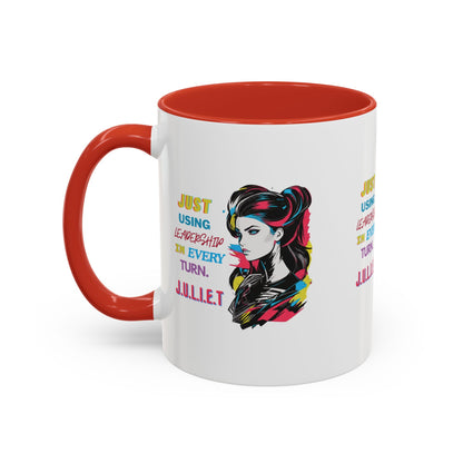 Personalized Vintage Girl Accent Coffee Mug