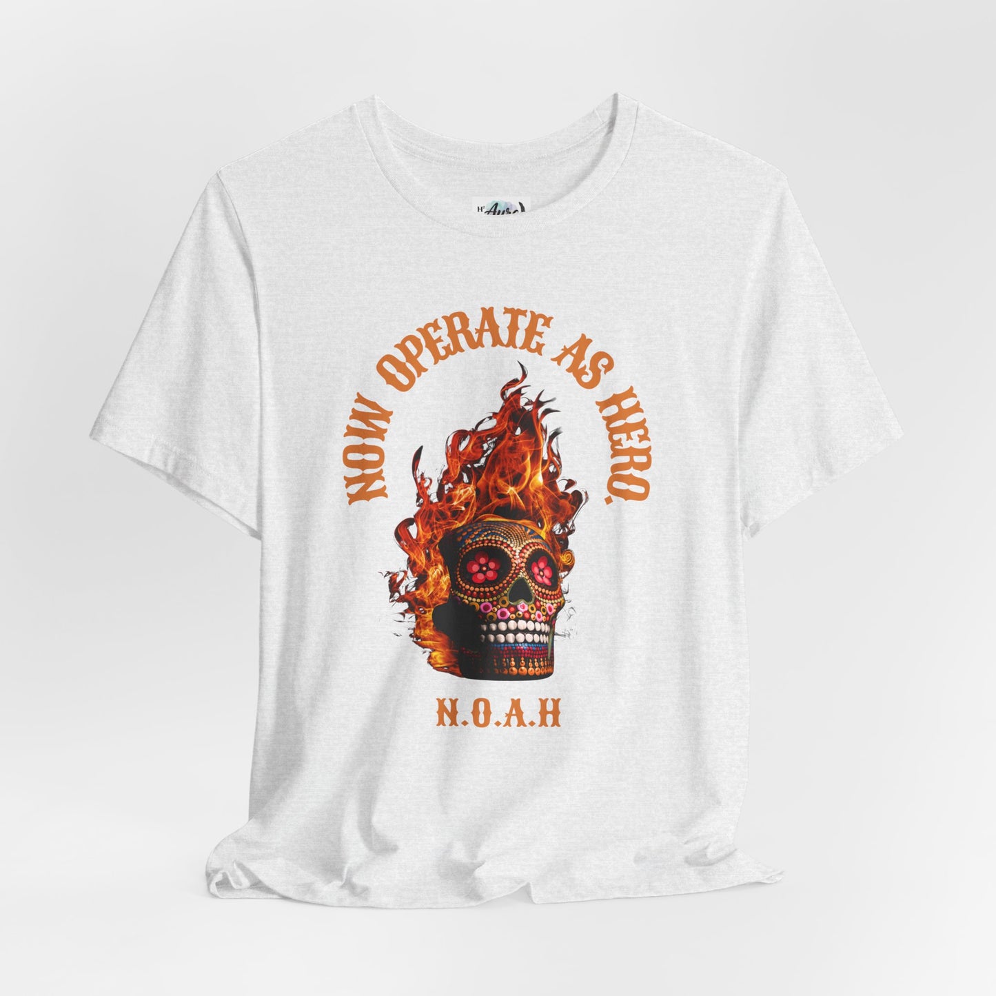 Personalized Fiery Skull Graphic Tee