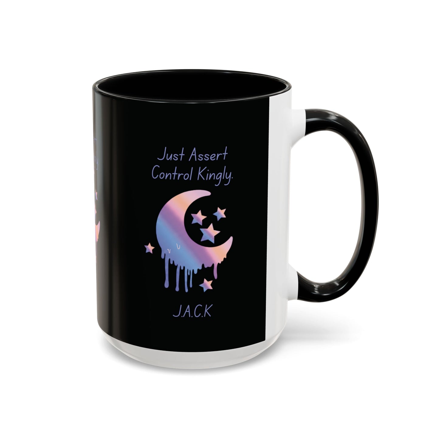 Personalized Moon Dripping Accent Coffee Mug