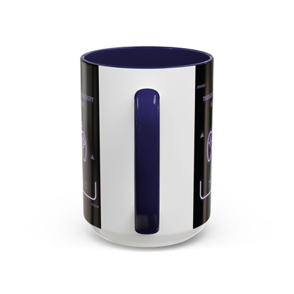 Personalized Initial Game Controller Accent Coffee Mug