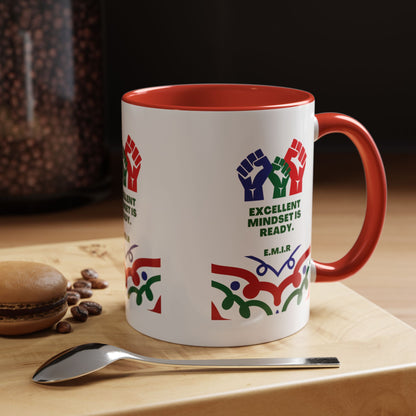 Personalized Initial Victory Accent Coffee Mug