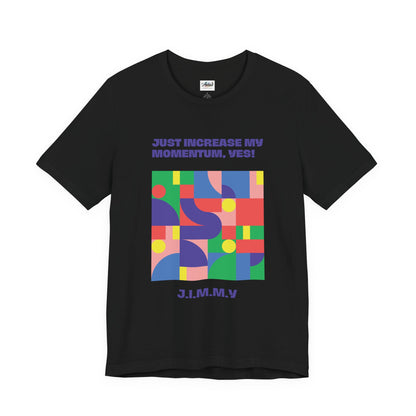 Personalized Momentum Graphic Colorful Geometric Design Tee