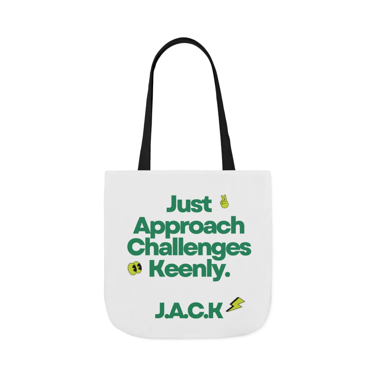 Personalized Initial Quote Simple Message Canvas Tote Custom Name