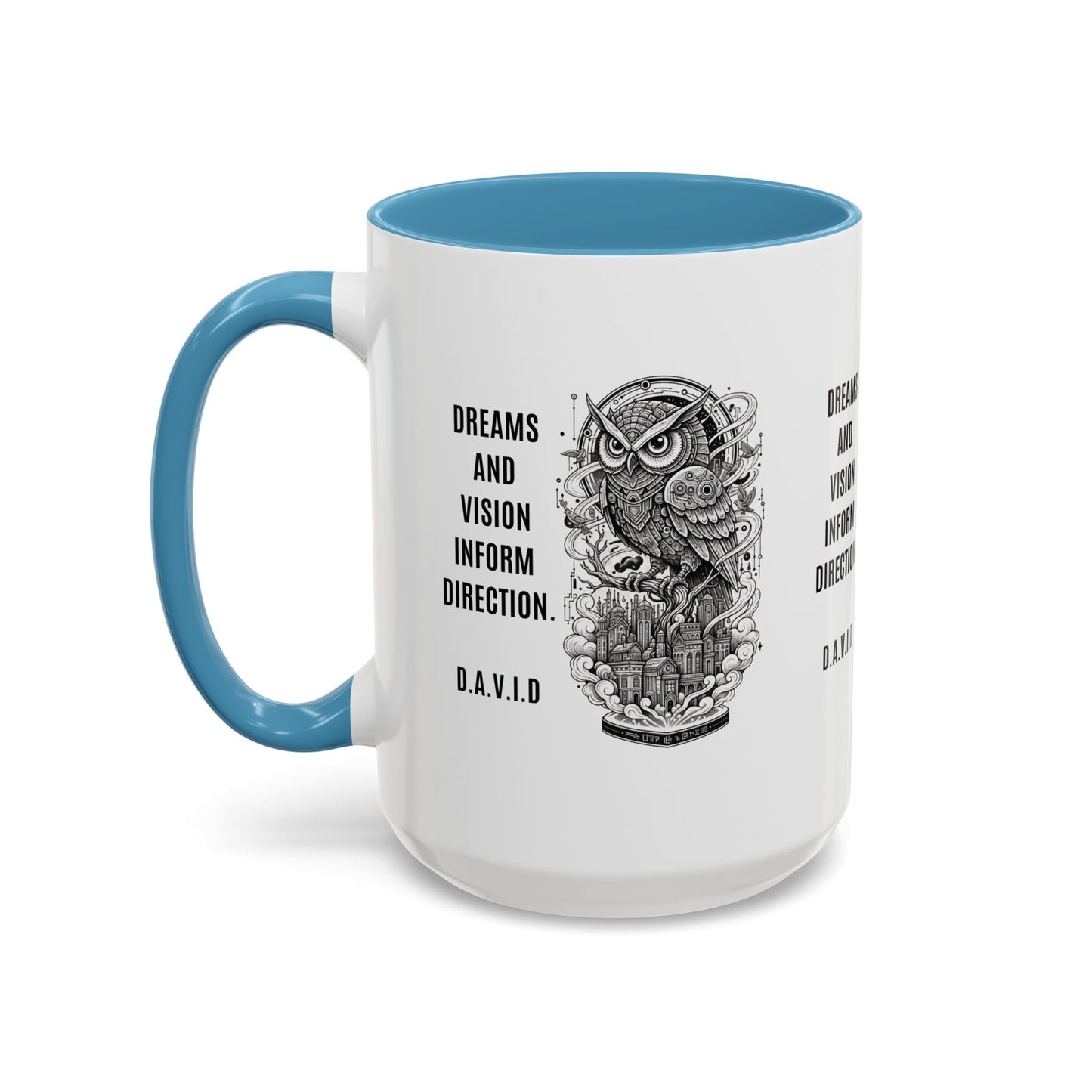 Personalized Owl Vision Accent Coffee Mug