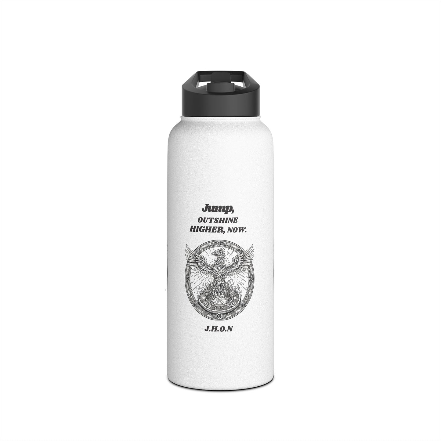 Personalized Initial Quote Eagle Wings Stainless Steel Water Bottle