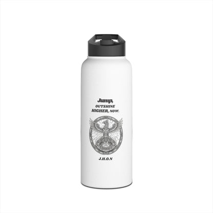 Personalized Initial Quote Eagle Wings Stainless Steel Water Bottle