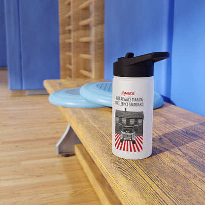 Personalized Initial Quote Vintage Car Stainless Steel Water Bottle