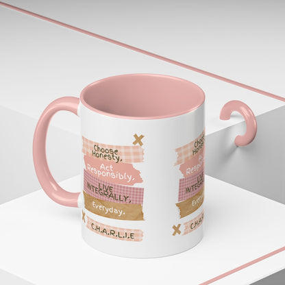 Personalized Message Pieces Accent Coffee Mug