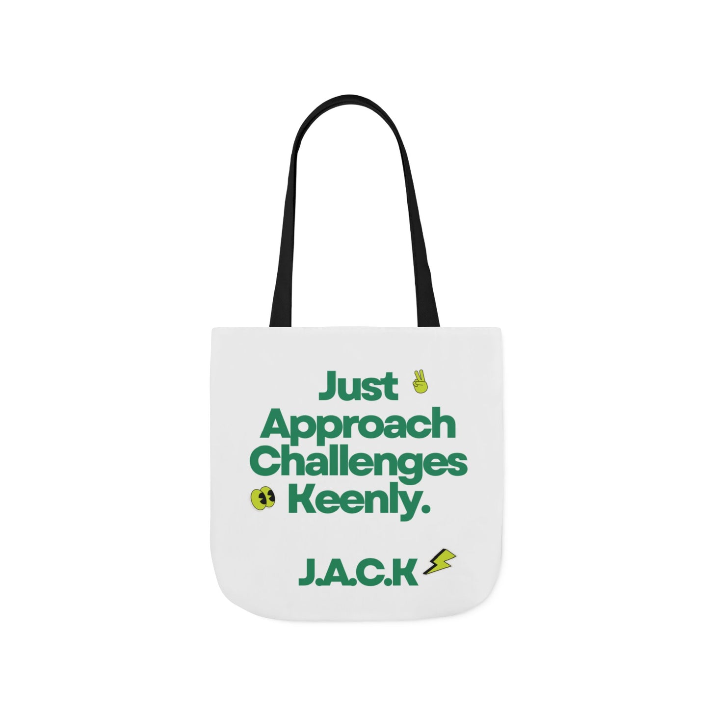 Personalized Initial Quote Simple Message Canvas Tote Custom Name