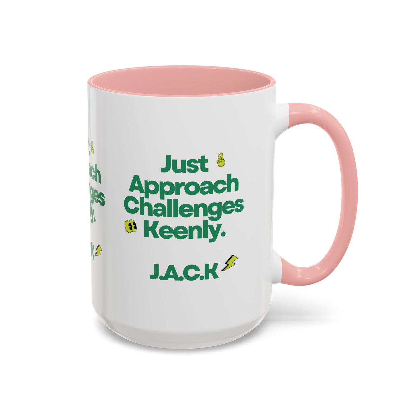 Personalized Simple Message Accent Coffee Mug