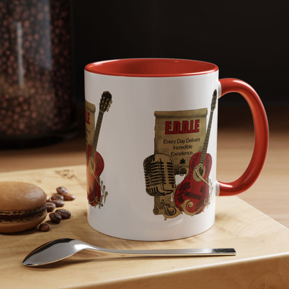 Personalized Guitar Accent Coffee Mug