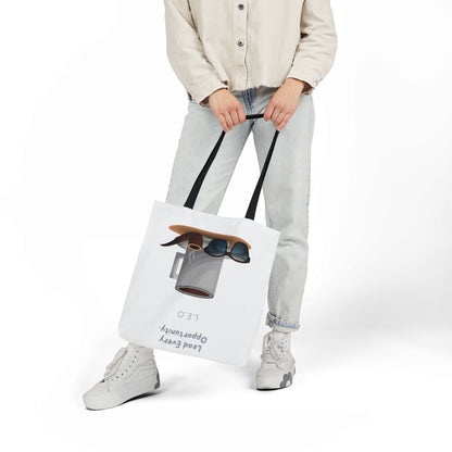 Personalized Initial Quote Sunglasses and Coffee Canvas Tote Custom Name