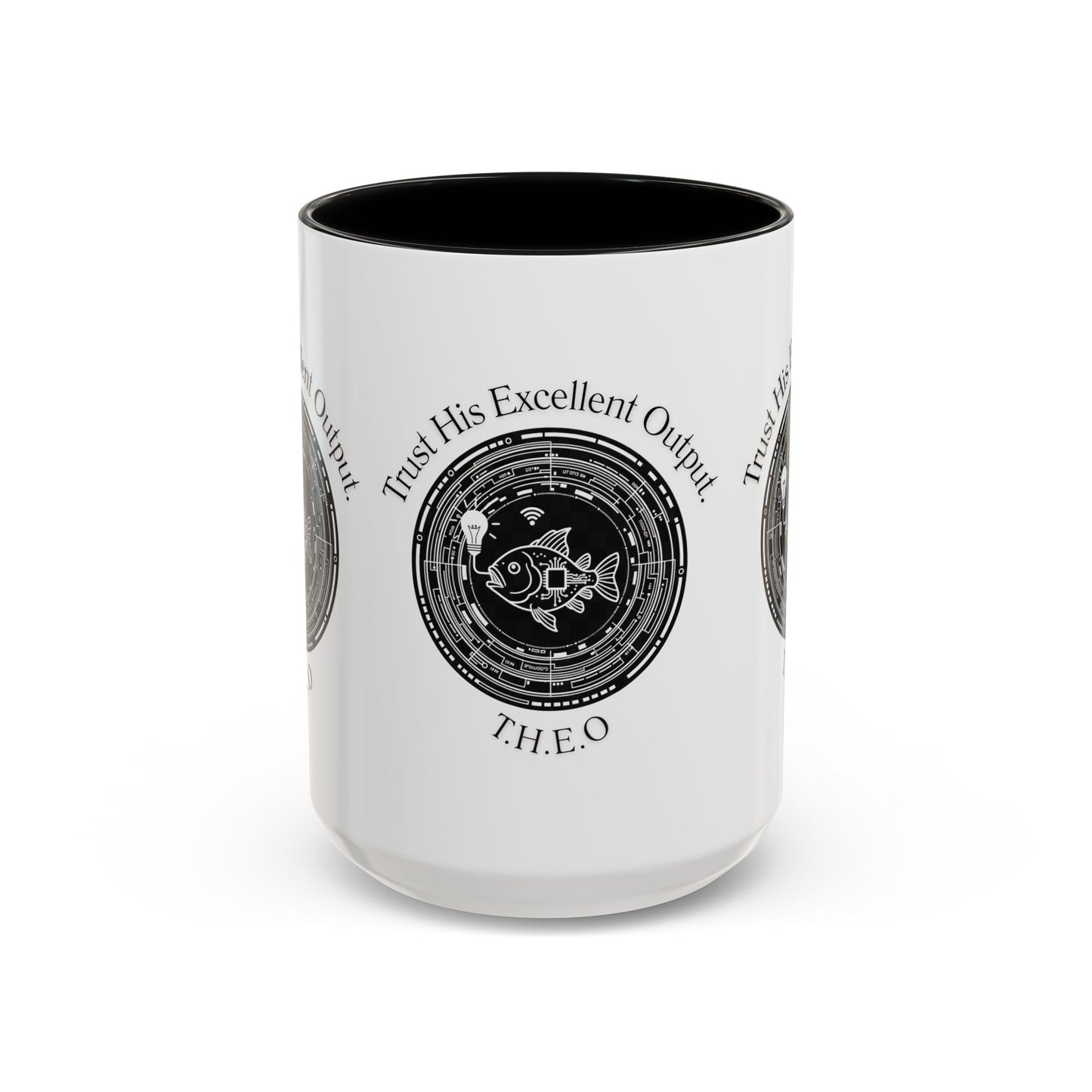Personalized Spiritual Fish Accent Coffee Mug