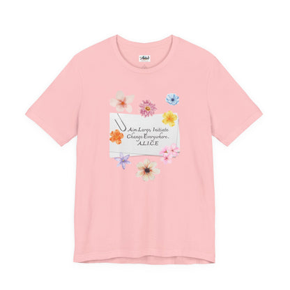 Personalized Floral Note Tee