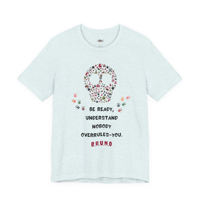 Personalized Peace Floral  and Skull Tee