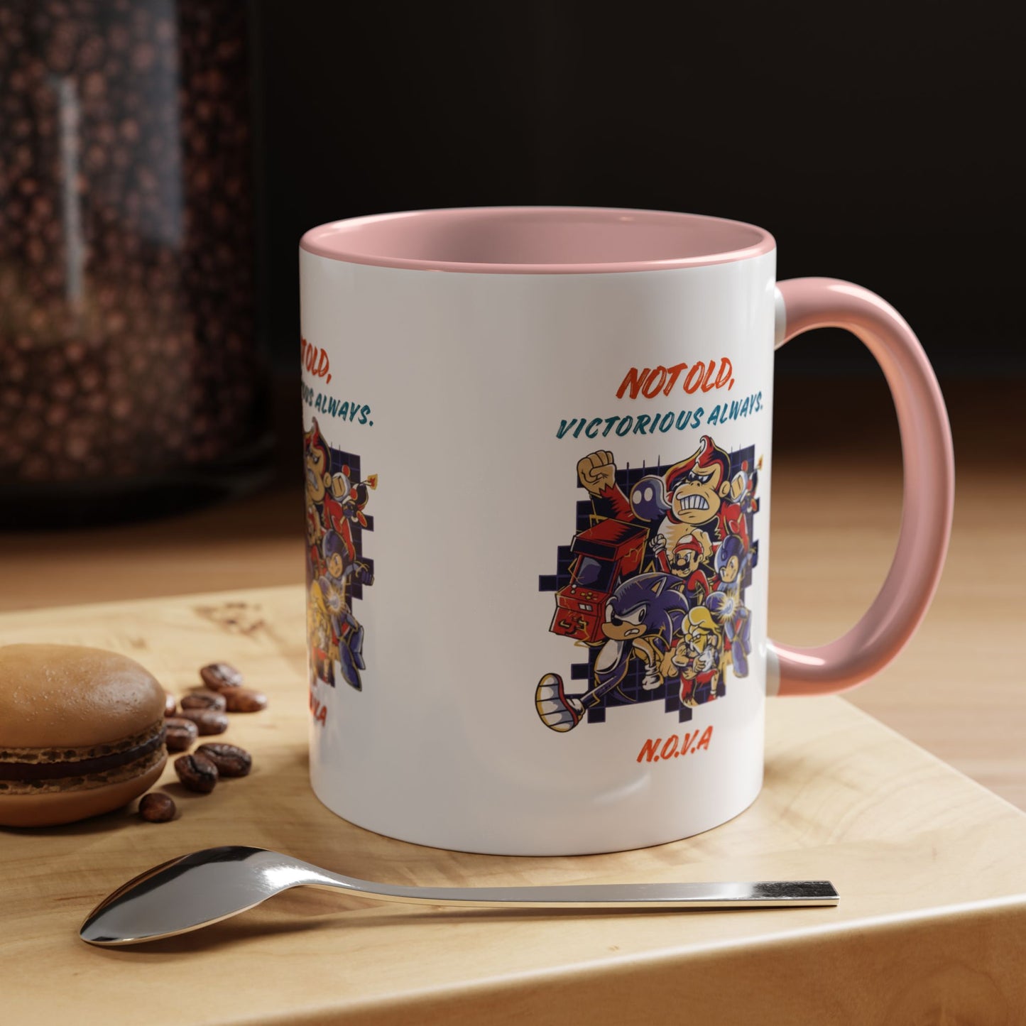 Personalized Victory Cartoon Accent Coffee Mug