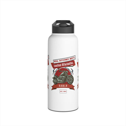 Personalized Initial Quote Motorcycle Stainless Steel Water Bottle